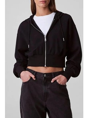 Calvin Klein Jeans Kadın Sweatshirt LV047C247G Siyah
