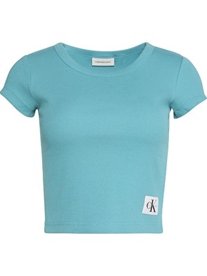 Calvin Klein Jeans Kadın Tişört LV047C200G Turkuaz