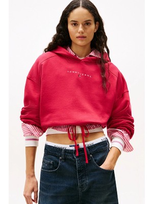 Tommy Jeans Kadın Sweatshirt DW0DW21607 Kırmızı