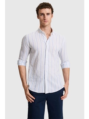 Pierre Cardin Regular Fit Erkek Gömlek Pu 10795 Mavi