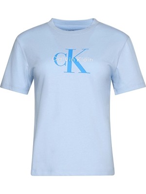 Calvin Klein Jeans Kadın Tişört LV047B865G Mavi