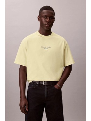 Calvin Klein Jeans Relax Fit Erkek Tişört LV04RC851G Sarı