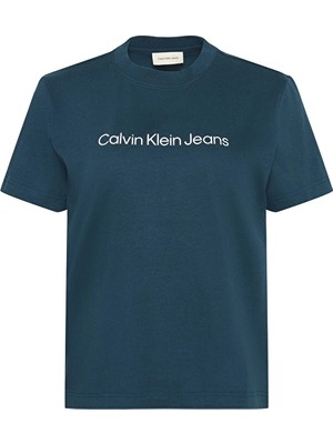 Calvin Klein Jeans Kadın Tişört LV047C912G Mavi