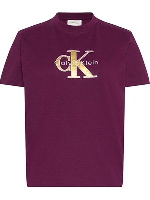 Calvin Klein Jeans Kadın Tişört LV047E819G Mor