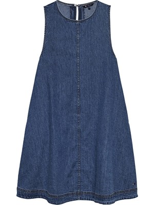 Tommy Jeans Kadın Elbise DW0DW22341 Mavi