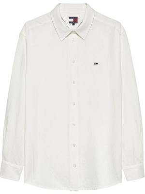 Tommy Jeans Kadın Gömlek DW0DW22209 Beyaz