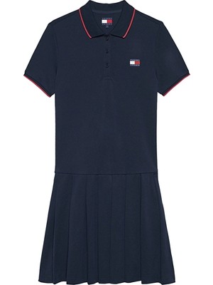 Tommy Jeans Kadın Elbise DW0DW22328 Mavi
