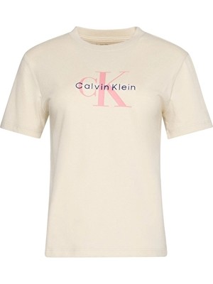 Calvin Klein Jeans Kadın Tişört LV047B865G Beyaz