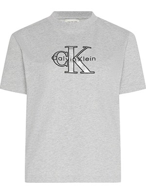 Calvin Klein Jeans Kadın Tişört LV047E819G Gri