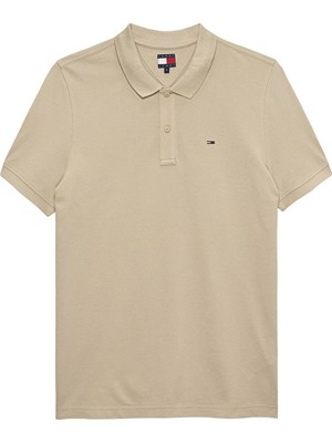 Tommy Jeans Erkek Tişört DM0DM20676 Bej