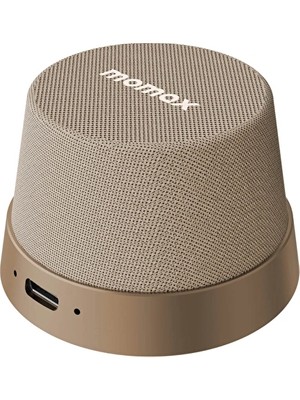 Özdilek Momax BS6HKL2 Vibe Go  Manyetik Wireless Taşınabilir Kablosuz Bluetooth Hoparlör Desert Titanyum