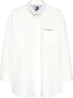 Tommy Jeans Kadın Gömlek DW0DW22218 Beyaz