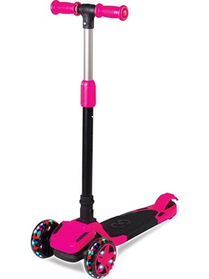 Cool Wheels Tulpar Işıklı Katlanır Scooter Pembe