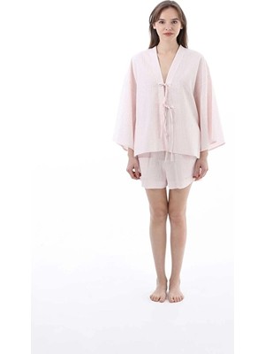 Cottons &amp; Clouds Kadın Şort Takımı CC7009 Pembe
