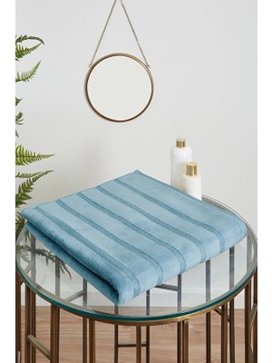 Sadem Organik Stripe Banyo Havlusu 90X150 cm