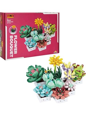 Blx Flower Set Sculent 971PRC