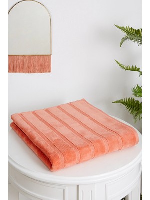 Sadem Organik Stripe Banyo Havlusu 90X150 cm