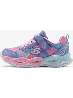 Skechers Işıklı Çocuk Twısty Glow Ayakkabı 303716L Pwmt Renkli