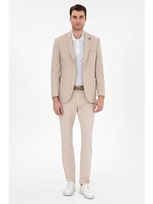 Pierre Cardin Slim Fit Erkek Pantolon 2165321 Bej