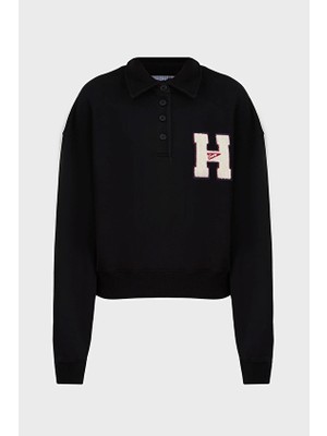 Tommy Jeans Kadın Sweatshirt DW0DW20537 Siyah