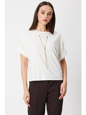Onfashion Kadın Bluz 71379 Ekru