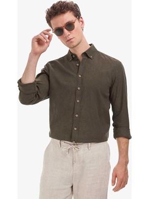 Pierre Cardin Regular Fit Erkek Gömlek Pu 10823 Haki
