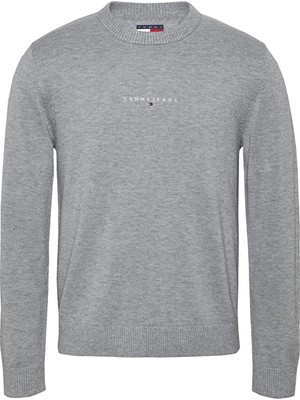 Tommy Jeans Erkek Kazak DM0DM20299 Gri