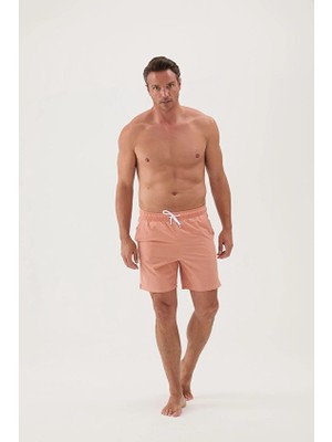 Cottons &amp; Clouds Beli Lastikli Regular Fit Su Itici Ip Bağlamalı Erkek Iki Yan Cep Detaylı Özellikli Mayo Şort CC0721 Italyan Kili