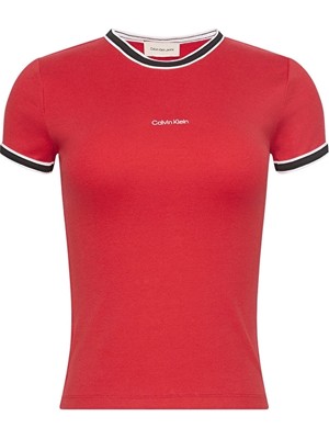 Calvin Klein Jeans Kadın Tişört LV047D201G Kırmızı