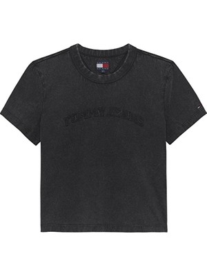 Tommy Jeans Kadın Tişört DW0DW22458 Siyah