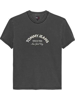 Tommy Jeans Erkek Tişört DM0DM22328 Siyah