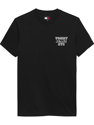 Tommy Jeans Erkek Tişört DM0DM22321 Siyah