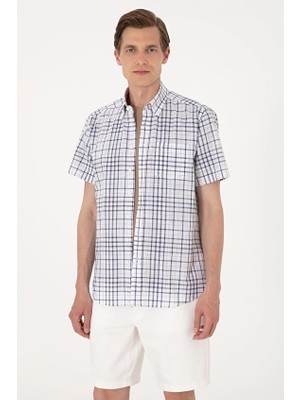 Pierre Cardin Regular Fit Kısa Kol Erkek Gömlek 2140855 Lacivert