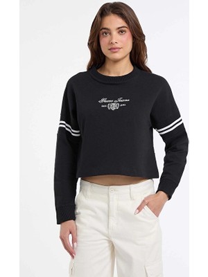Guess Jeans Kadın Sweatshirt W5BQ25KCYM1 Siyah