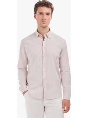Pierre Cardin Regular Fit Erkek Gömlek Pu 10823 Bej