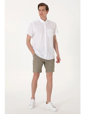 Pierre Cardin Regular Fit Slim Fit Erkek Şort 2125470 Haki