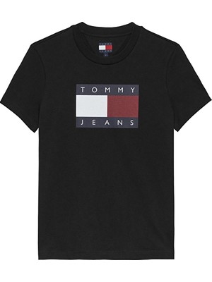 Tommy Jeans Kadın Tişört DW0DW22562 Siyah