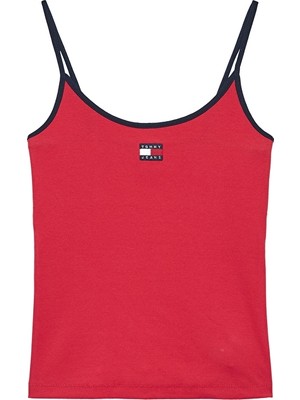 Tommy Jeans Kadın Tişört DW0DW22261 Kırmızı