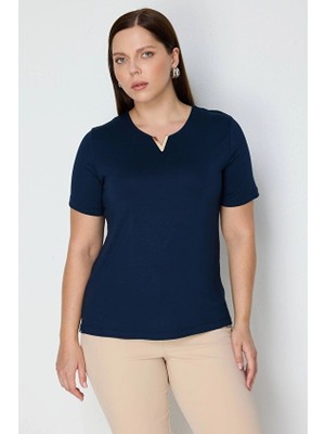 Onfashion Kadın Bluz 71472 Lacivert