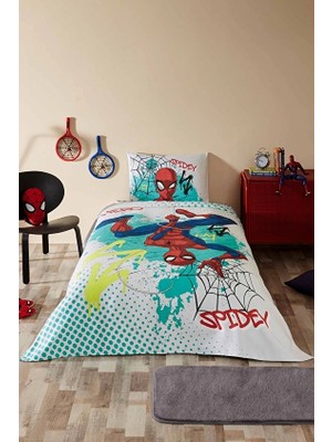 Özdilek Spiderman Spidey Hero Tek Kişilik Lisanslı Lastikli Çarşaf Çocuk Pike Takımı
