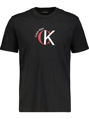 Calvin Klein Jeans Erkek Tişört LV14RE829G Siyah