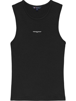 Tommy Jeans Kadın Tişört DW0DW22282 Siyah