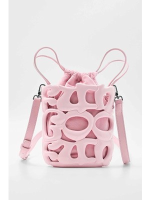 Fungoofun Kadın Çapraz Çanta F547 Pembe