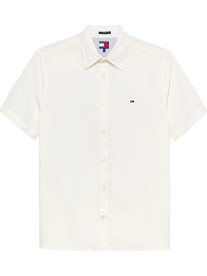Tommy Jeans Erkek Gömlek DM0DM22786 Beyaz