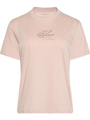 Calvin Klein Jeans Kadın Tişört LV047D873G Turuncu