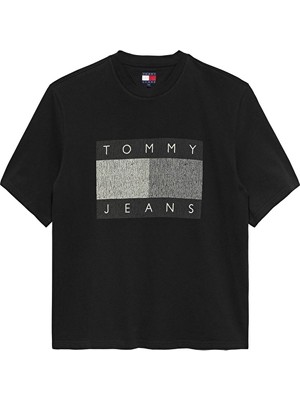 Tommy Jeans Erkek Tişört DM0DM22463 Siyah