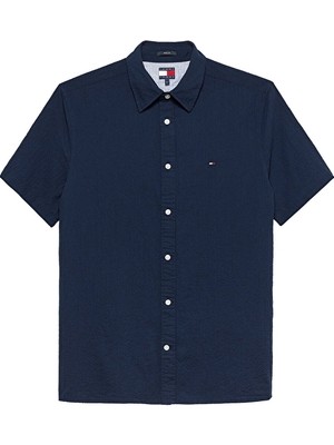 Tommy Jeans Erkek Gömlek DM0DM22786 Mavi