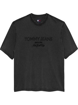 Tommy Jeans Erkek Tişört DM0DM22330 Siyah