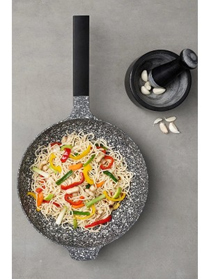 Emsan Perge Döküm Wok Tava 30 cm