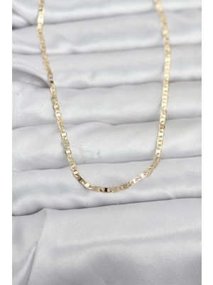 Valeo cm 14K Gold Renk Zincir Model 60 cm Kadın Kolye 5886 - 1341-3439